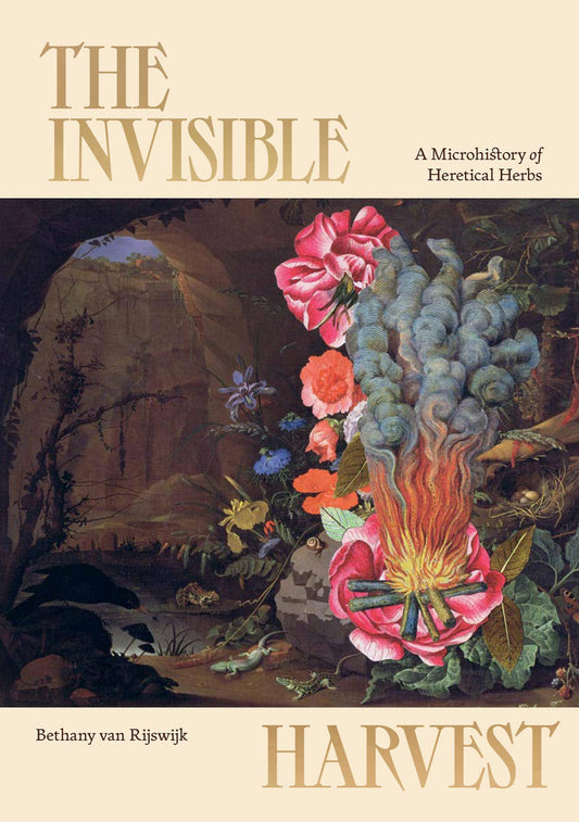 Book cover of 'The Invisible Harvest' with floral illustration and text