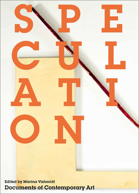 Book cover of 'Speculation' with orange text on a white background