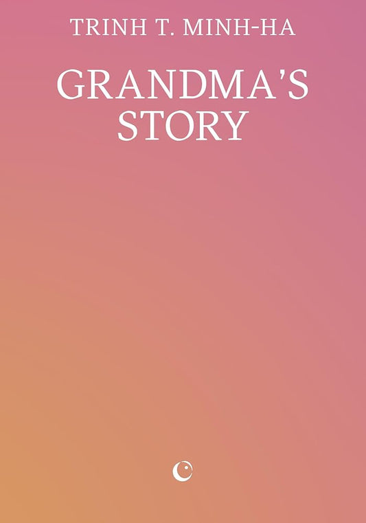 Book cover of 'Grandma's Story' with a gradient pink and orange background