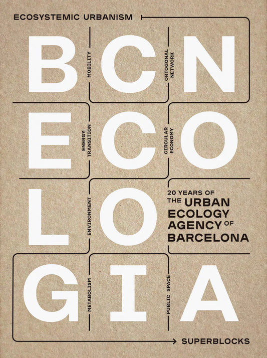 Cover of the book 'BCNecologia' featuring text arranged in a tree diagram.