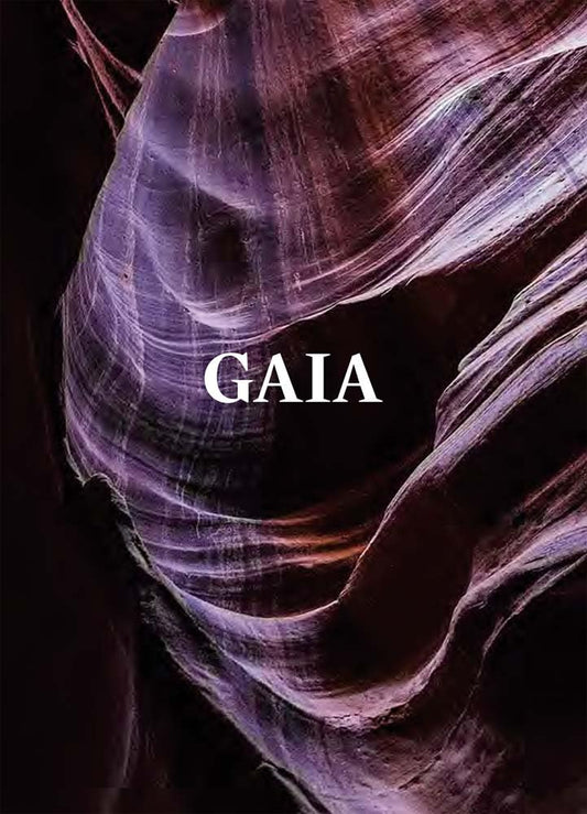 Book cover of "Gaia" featuring a photo of a cave wall