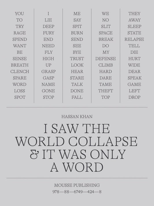 Hassan Khan: I Saw the World Collapse & It Was Only a Word cover image