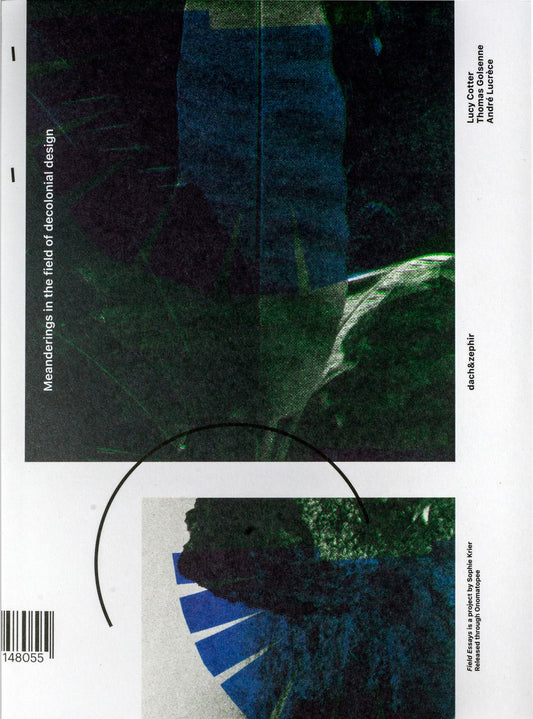 Book cover with abstract design and text on a white background