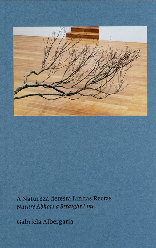 Book cover of "Nature Abhors a Straight Line", showing a picture of a twisting tree branch