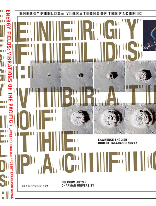 Book cover of 'Energy Fields: Vibrations of the Pacific' with text and a textured design.
