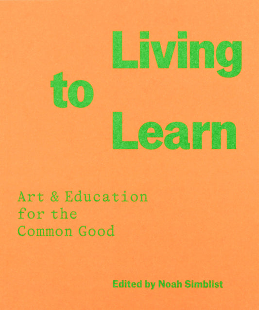 Book cover with 'Living to Learn' text on an orange background