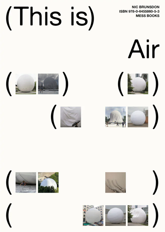 Cover image of 'This is Air', with photos of white spheres arranged on a plain background.