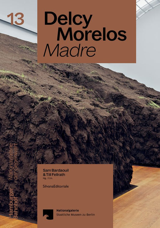 Book cover of 'Delcy Morelos Madre' with a mountainous landscape in the background