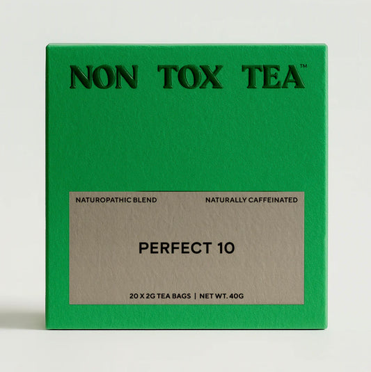 Image of a box of Perfect 10 tea by Non Tox Tea