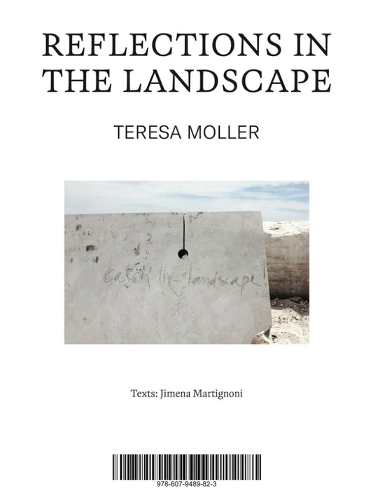 Cover of the book 'Reflections in the Landscape' by Teresa Moller with a photo of a landscape architecture project.