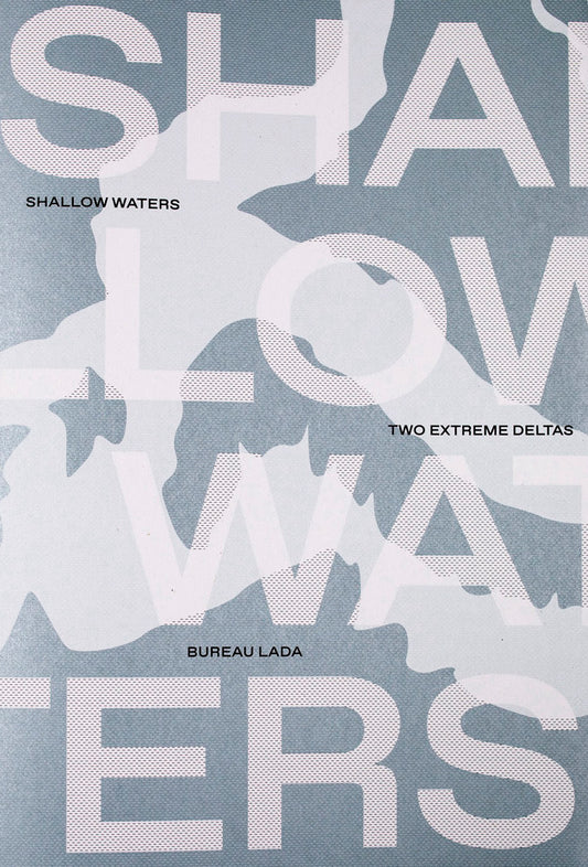 Cover of the magazine 'Shallow Waters' featuring stylized text and a graphic representation of water bodies.