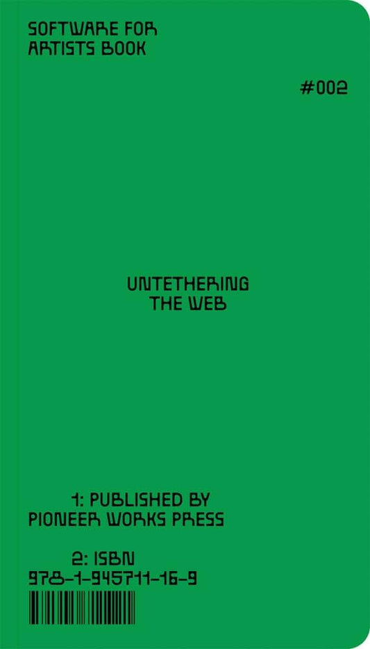 Cover of a green book titled 'Software For Artists' published by Pioneer Works Press.